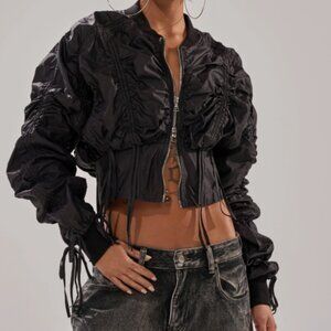 AKIRA ARIANA SCRUNCH BOMBER Size S/M